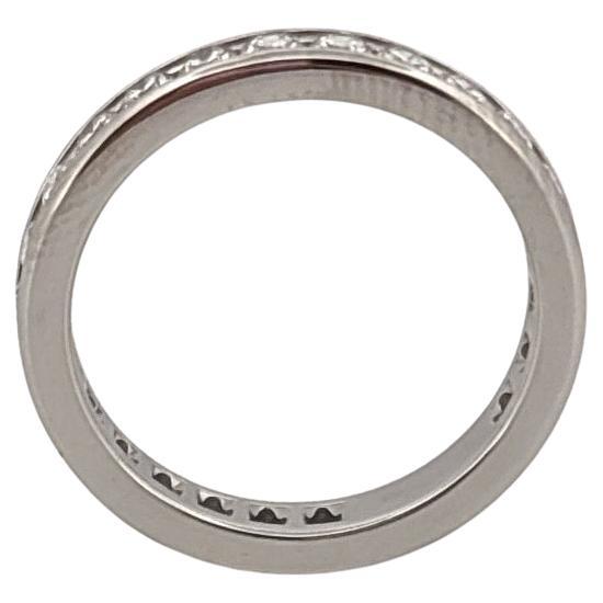 Tiffany and Co. PT950 Bague d'éternité en platine avec diamant de 0,75 carat Unisexe en vente