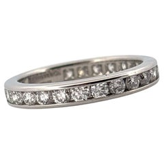 Tiffany and Co. PT950 Platinum 0.75 Carat Diamond Eternity Band Ring