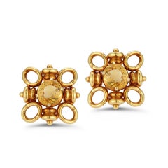 Tiffany and Co Retro Citrine Earrings