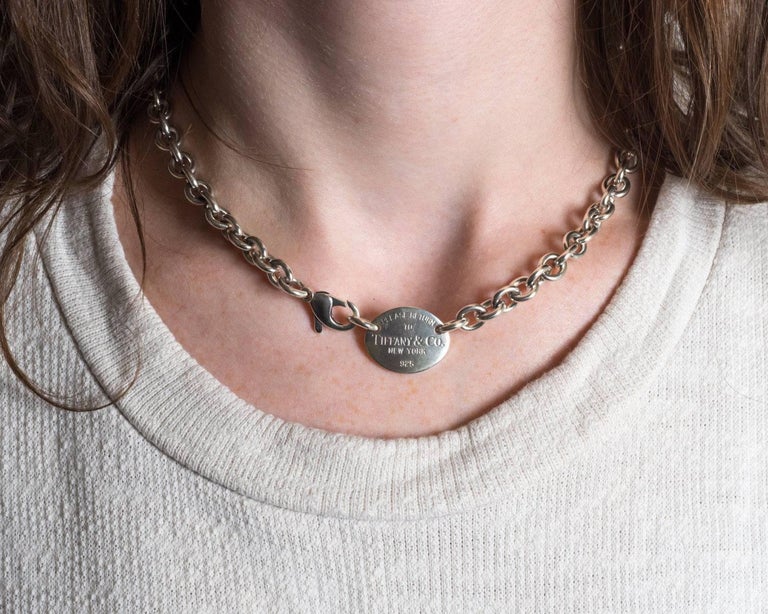 Tiffany oval tag