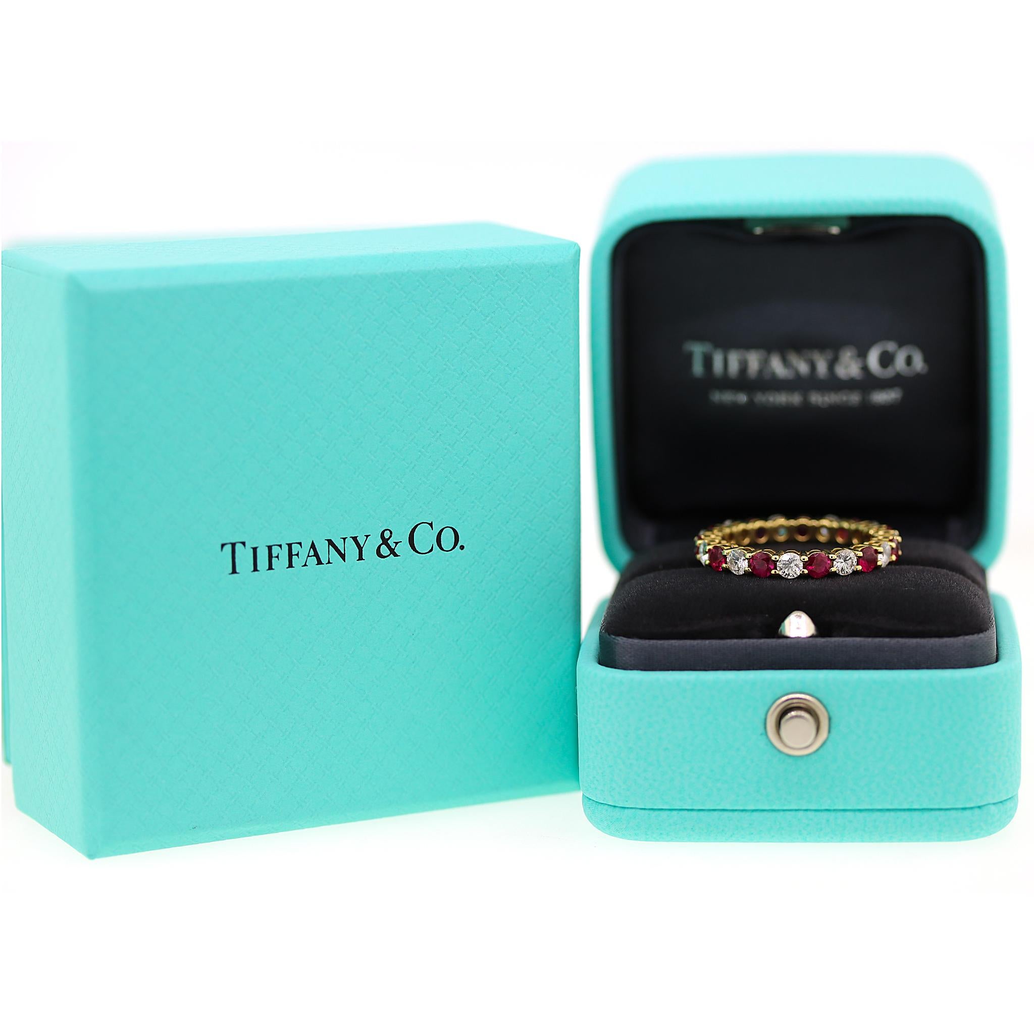 Tiffany and Co. Ruby and Diamond Forever Ring For Sale 1