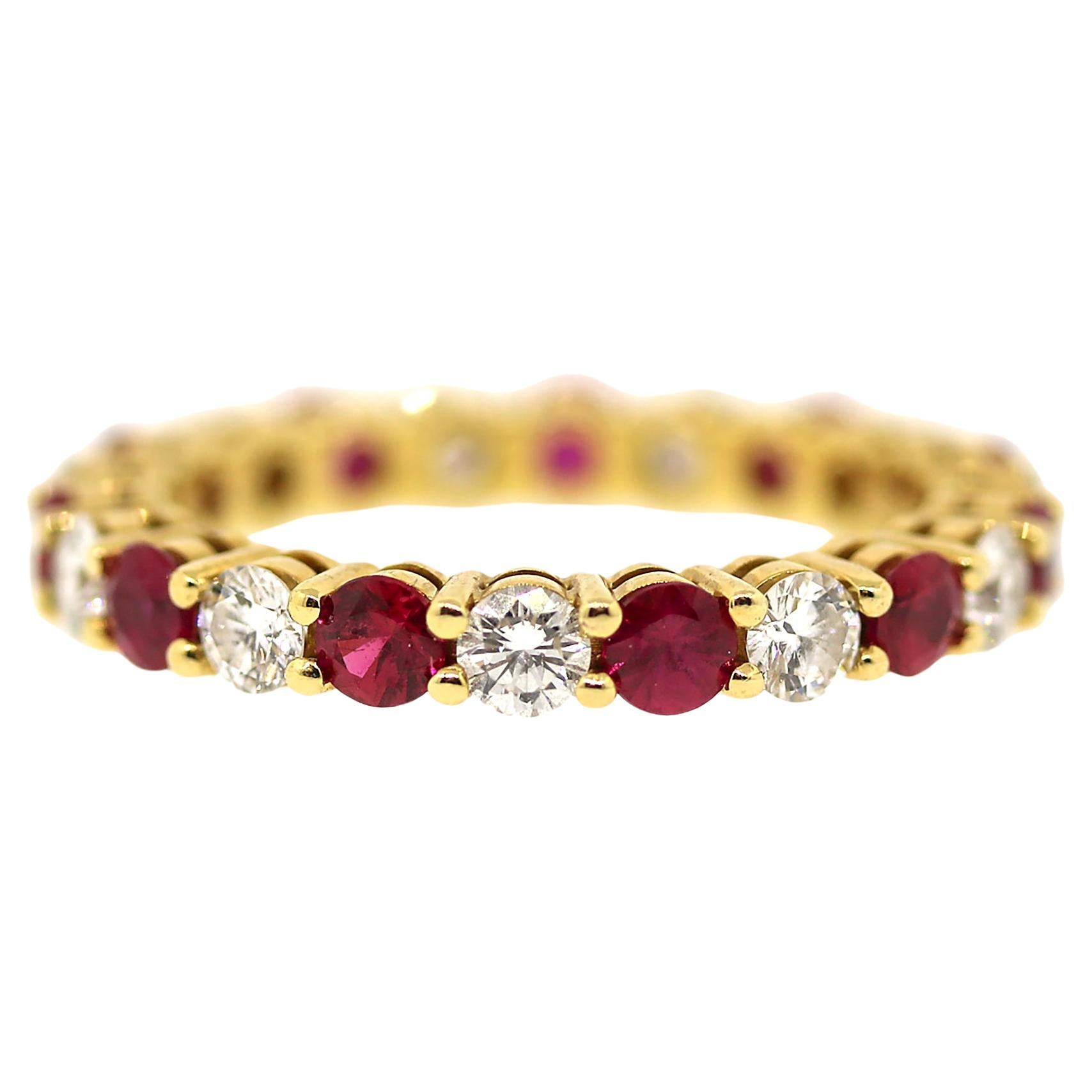 Tiffany and Co. Ruby and Diamond Forever Ring For Sale