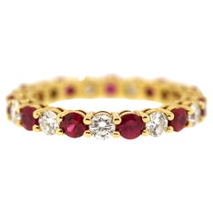 Vintage Tiffany and Co. Ruby and Diamond Forever Ring