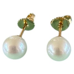 Tiffany and Co Signature Pearls 18k Yellow Gold 7 mm