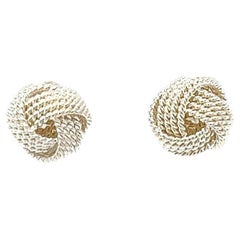 Tiffany and Co. Silver Knot Earrings