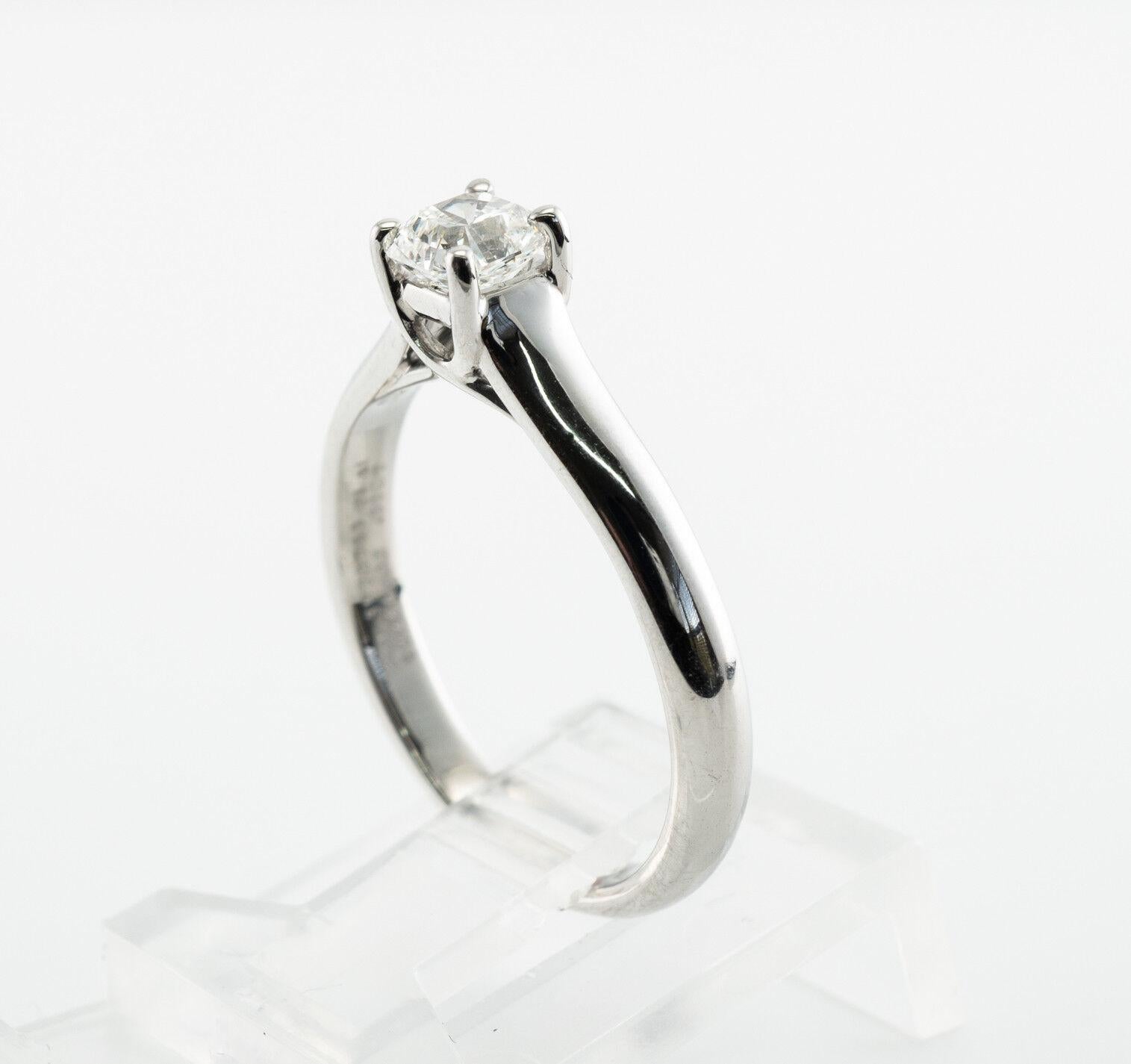Tiffany and Co Bague solitaire en platine Lucida avec diamants de 0,44 carat  en vente 4