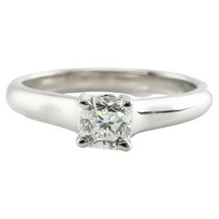 Tiffany and Co Solitaire Diamond Ring Platinum Lucida