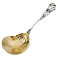 Tiffany and Co. Sterling & Gold Washed Serving Spoon in Saint James Pattern