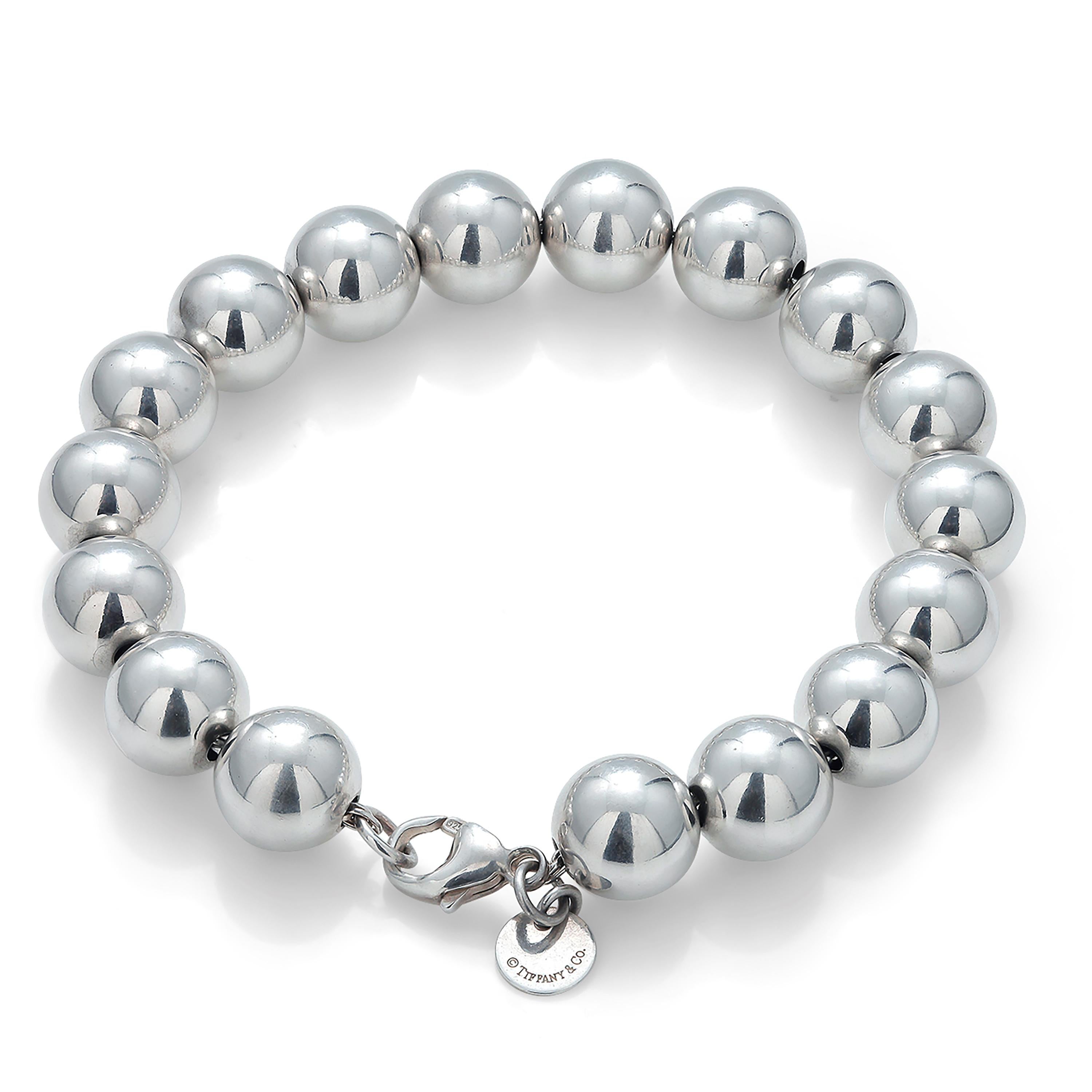 tiffany silver bead bracelet