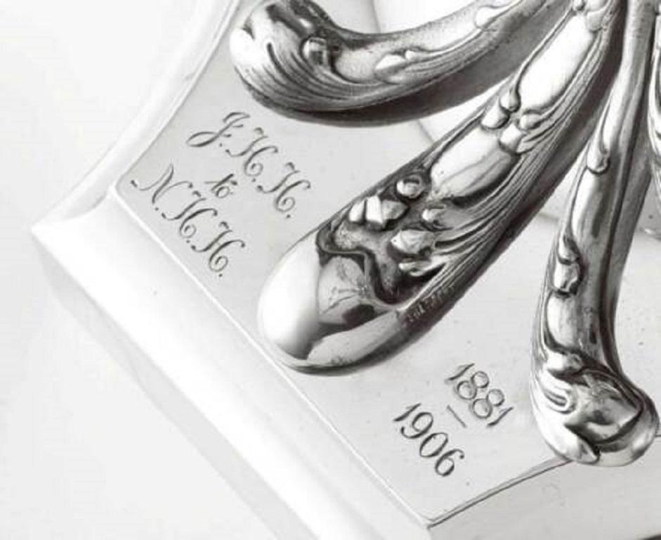 20ième siècle Ensemble de 9 candélabres en argent sterling Tiffany and Co. de l'Exposition de Paris de 1900 en vente