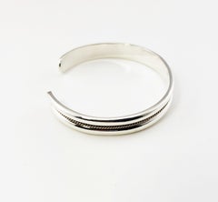 Tiffany & Co. Sterling Silver and 18 Karat Gold Cuff Bracelet