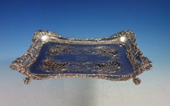 Tiffany & Co. Sterling Silber Spargel Tablett mit durchbrochenen Einsatz