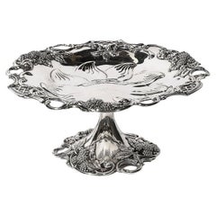 Used Tiffany and Co. Sterling Silver "Blackberry" Tazza