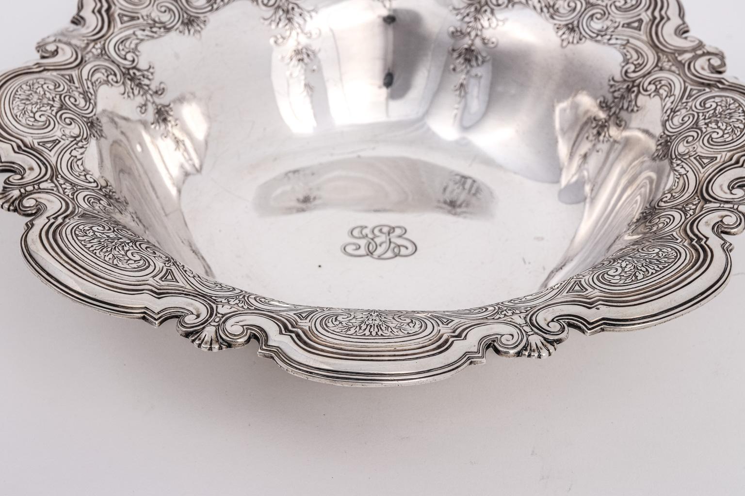 Art Deco Tiffany and Co. Sterling Silver Centerpiece Bowl For Sale