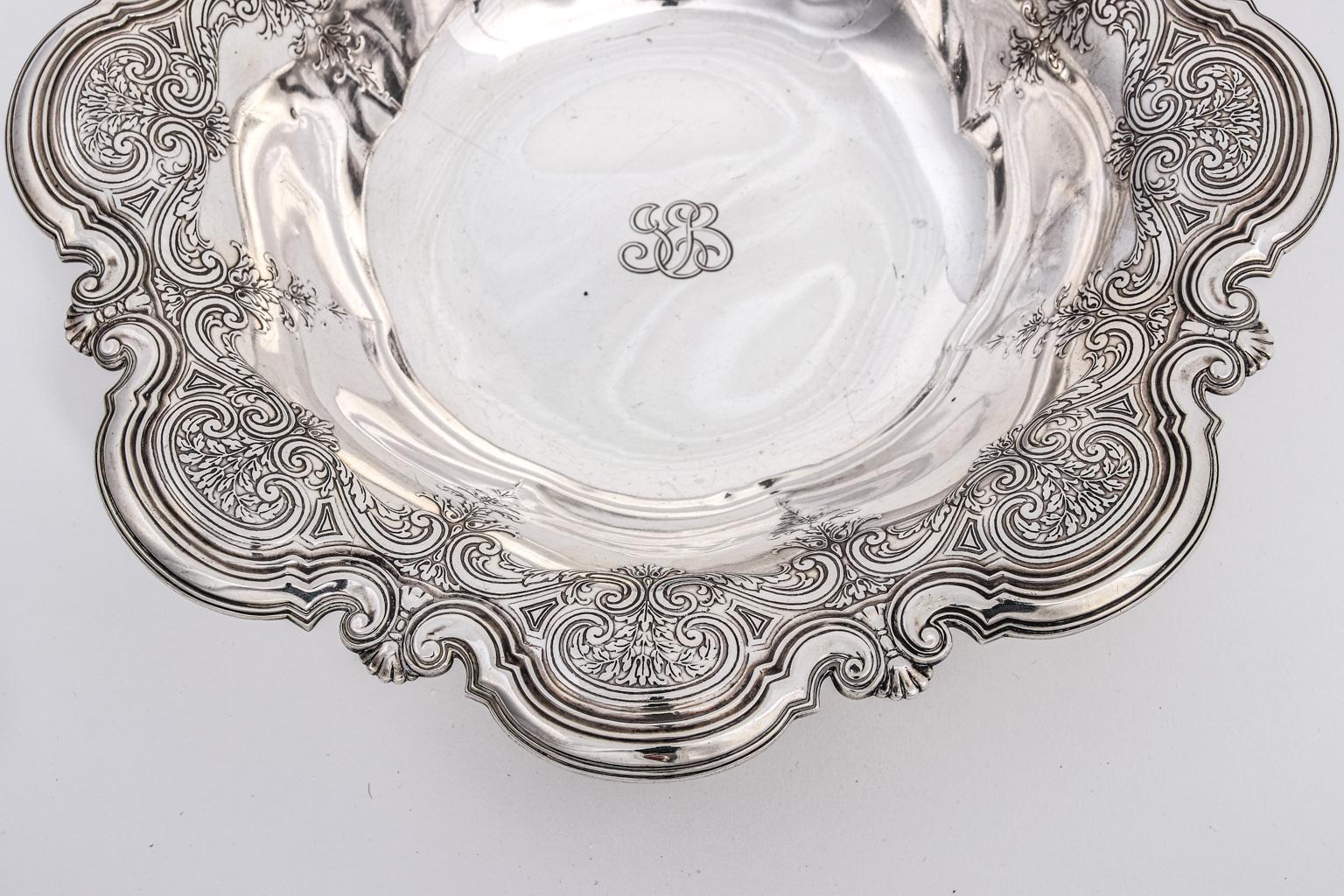 Early 20th Century Tiffany and Co. Sterling Silver Centerpiece Bowl For Sale