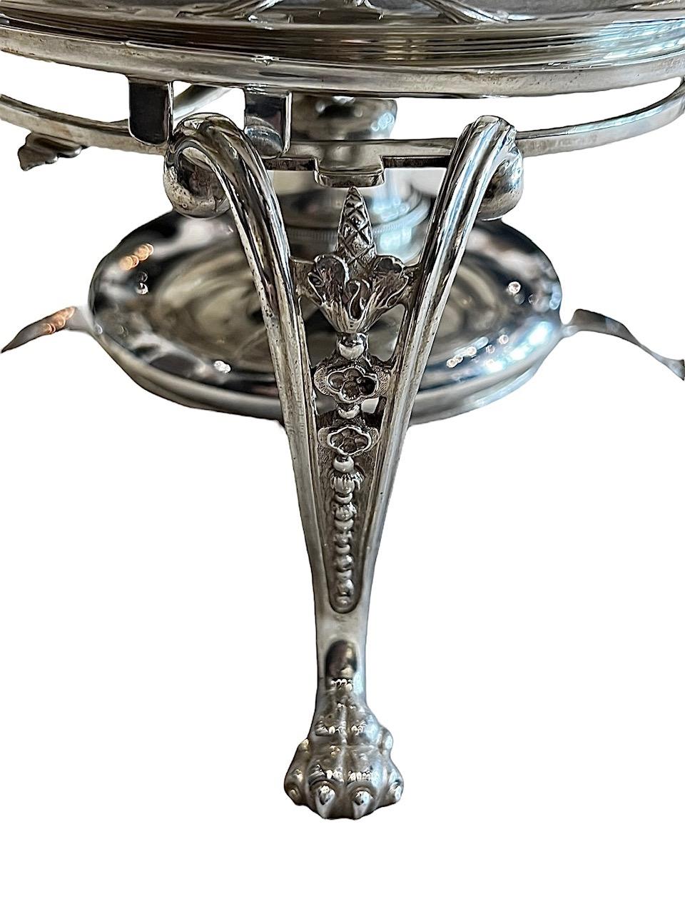 Tiffany and Co Sterling Silver Chafing Dish with Warmer, 19th Century For Sale 6