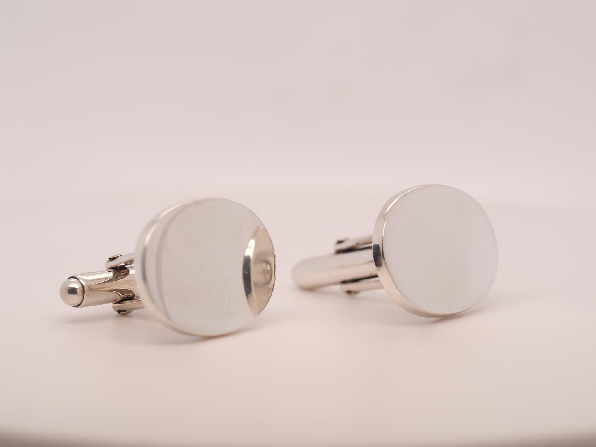 Boutons de manchette en argent Tiffany & Co.