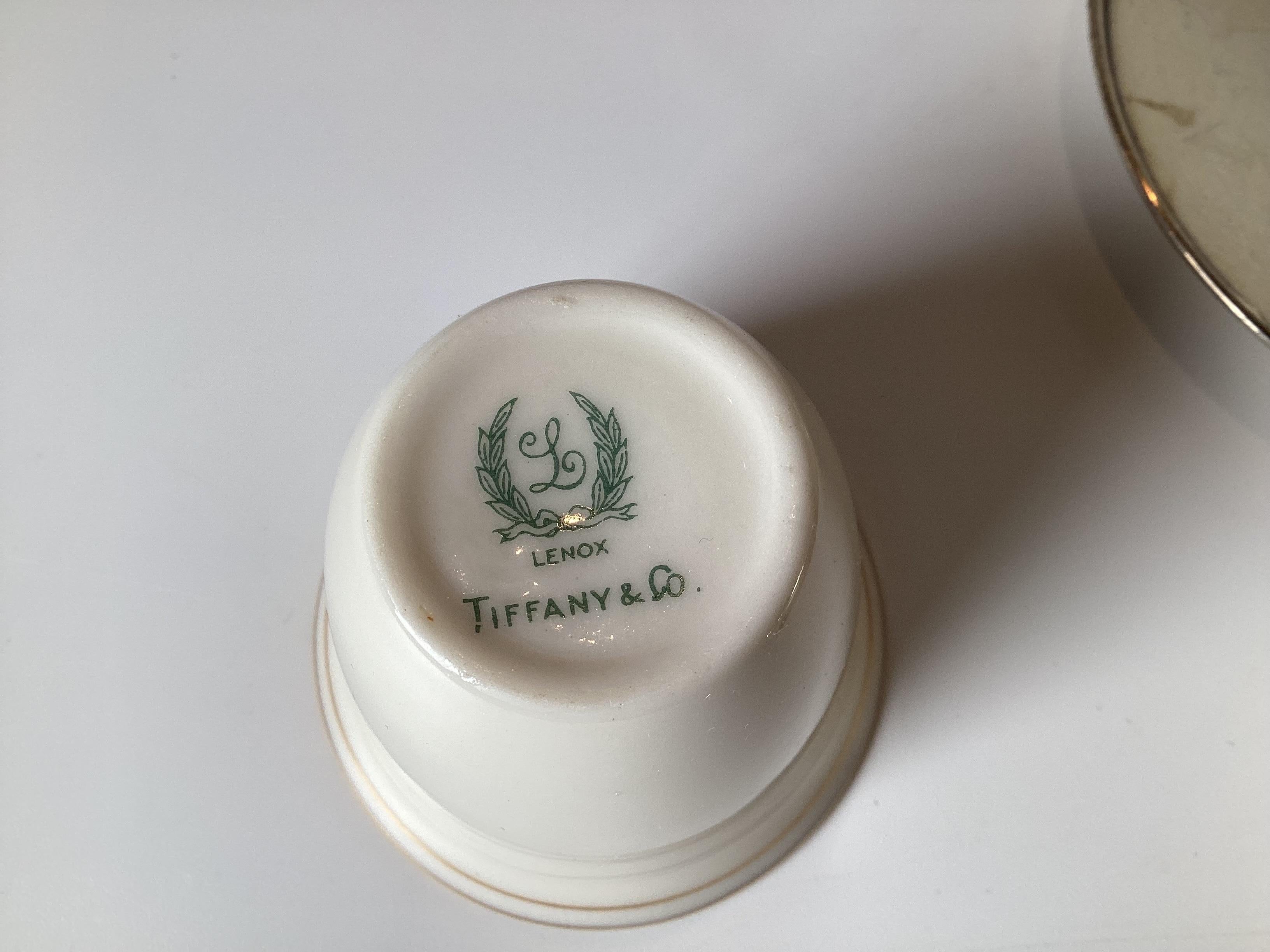 Milieu du XXe siècle Ensemble demi-tasse en argent sterling de Tiffany and Co en vente