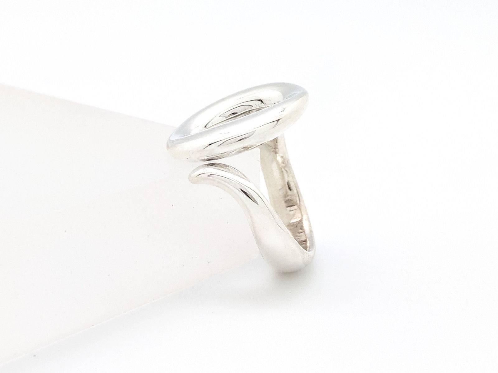 Contemporary Tiffany & Co. Sterling Silver Elsa Peretti Sevillana O Ring