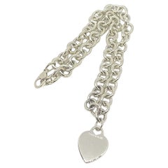 tiffany and co sterling silver heart necklace