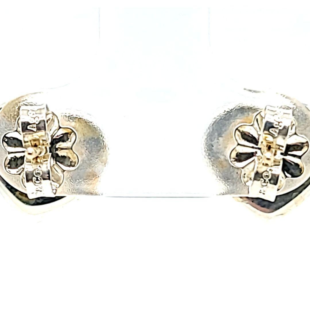 Women's Tiffany and Co Sterling Silver Heart Stud Earrings For Sale