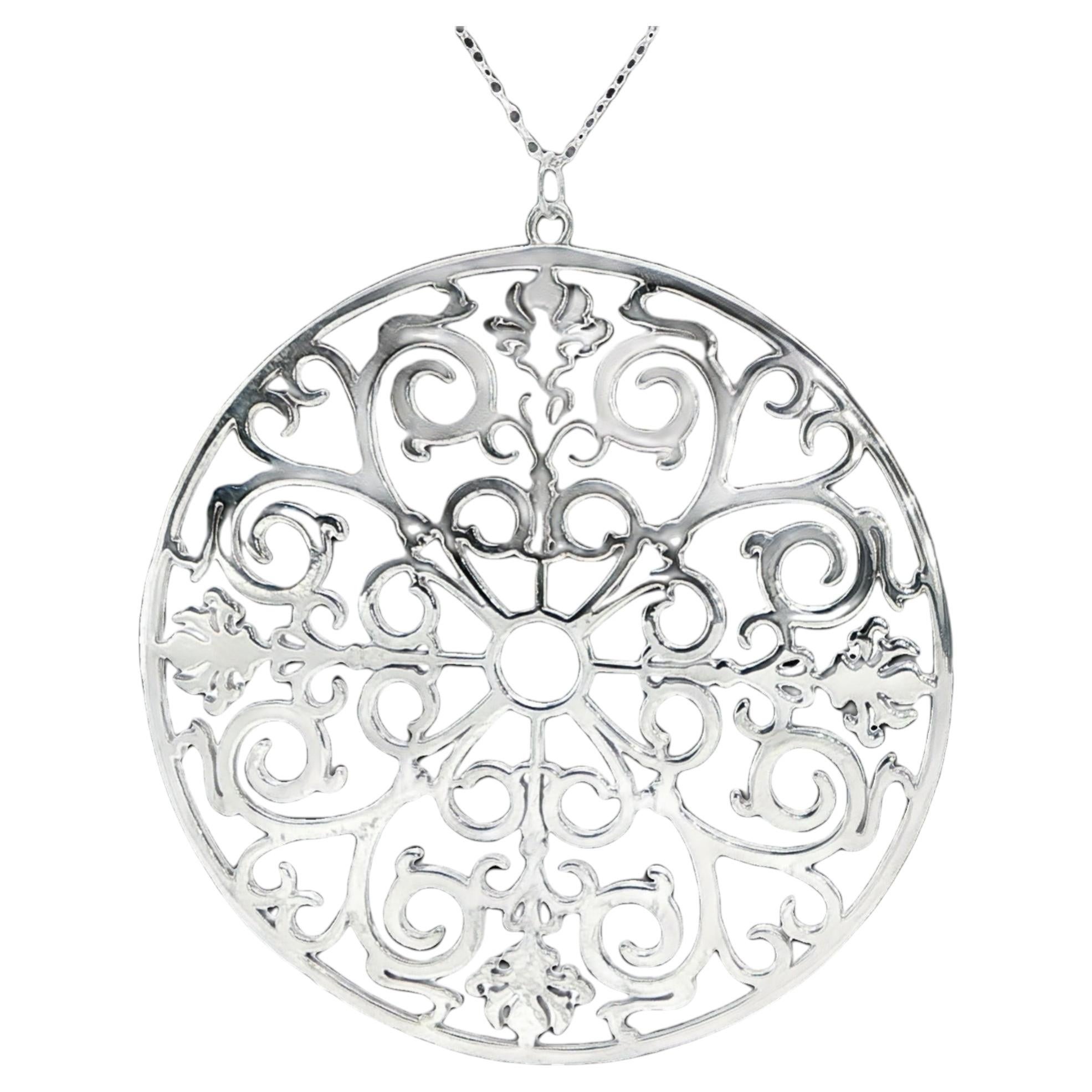 Tiffany & Co. Collana lunga con ciondolo Enchant in argento sterling