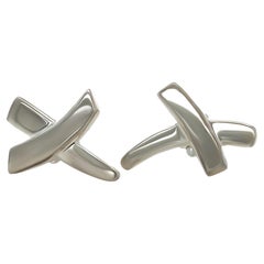 Tiffany and Co Sterling Silver Paloma's Picasso Graffiti X Earrings