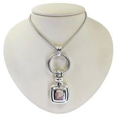 Tiffany and Co. Sterling Silver Perfume Bottle Pendant Necklace