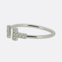 Tiffany and Co. T Diamond Wire Ring