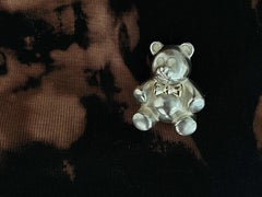 Tiffany and Co. Teddy Bear Brooch Sterling Silver