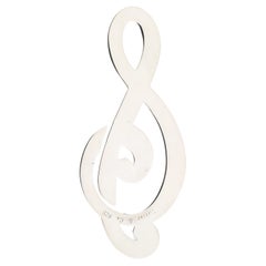 Tiffany and Co Treble Cleft Bookmark, Sterling Silver, Length 3 Inches