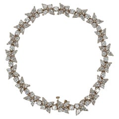 Tiffany and Co. Victoria Cluster Rosegold Bracelet 6.25 ct