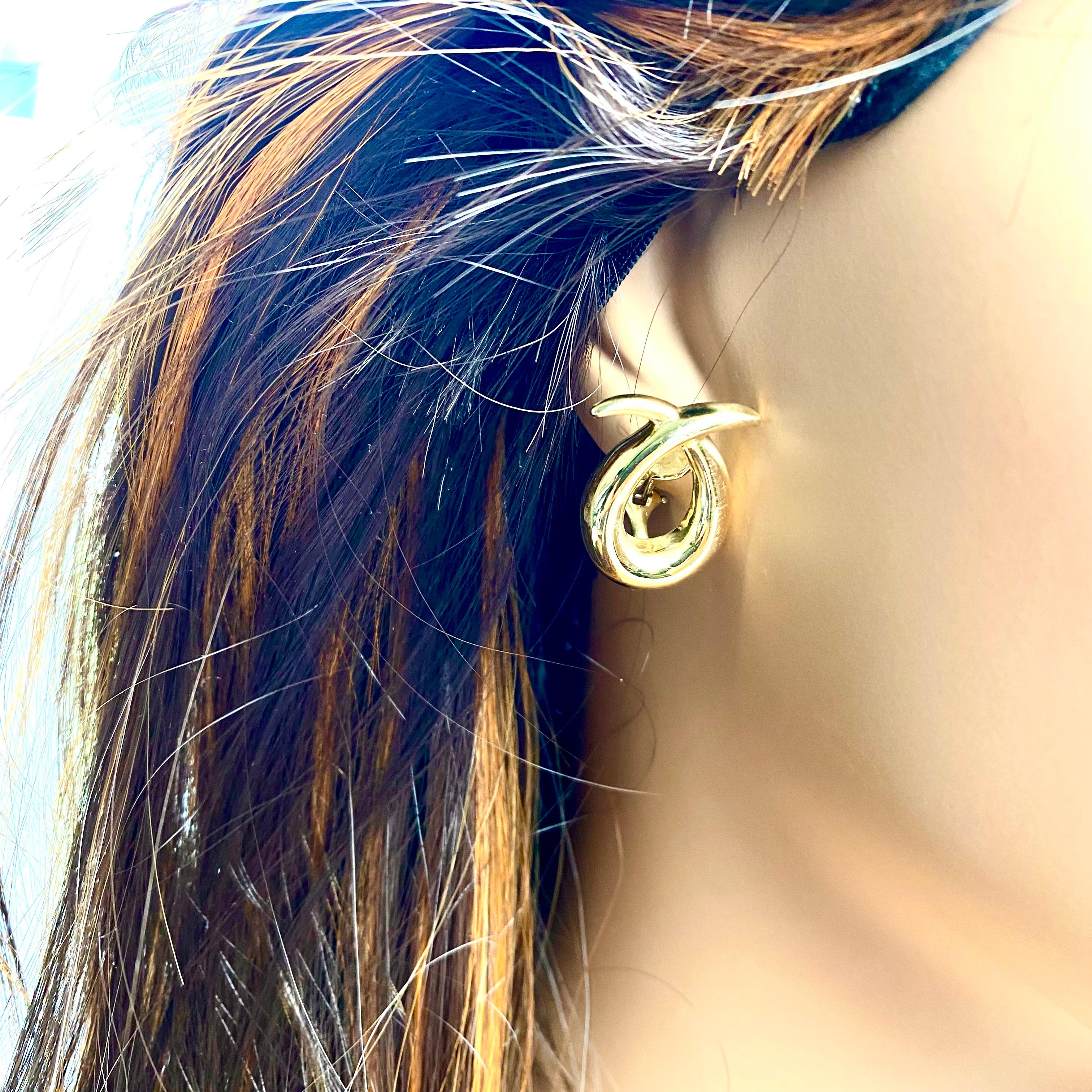 vintage tiffany clip on earrings