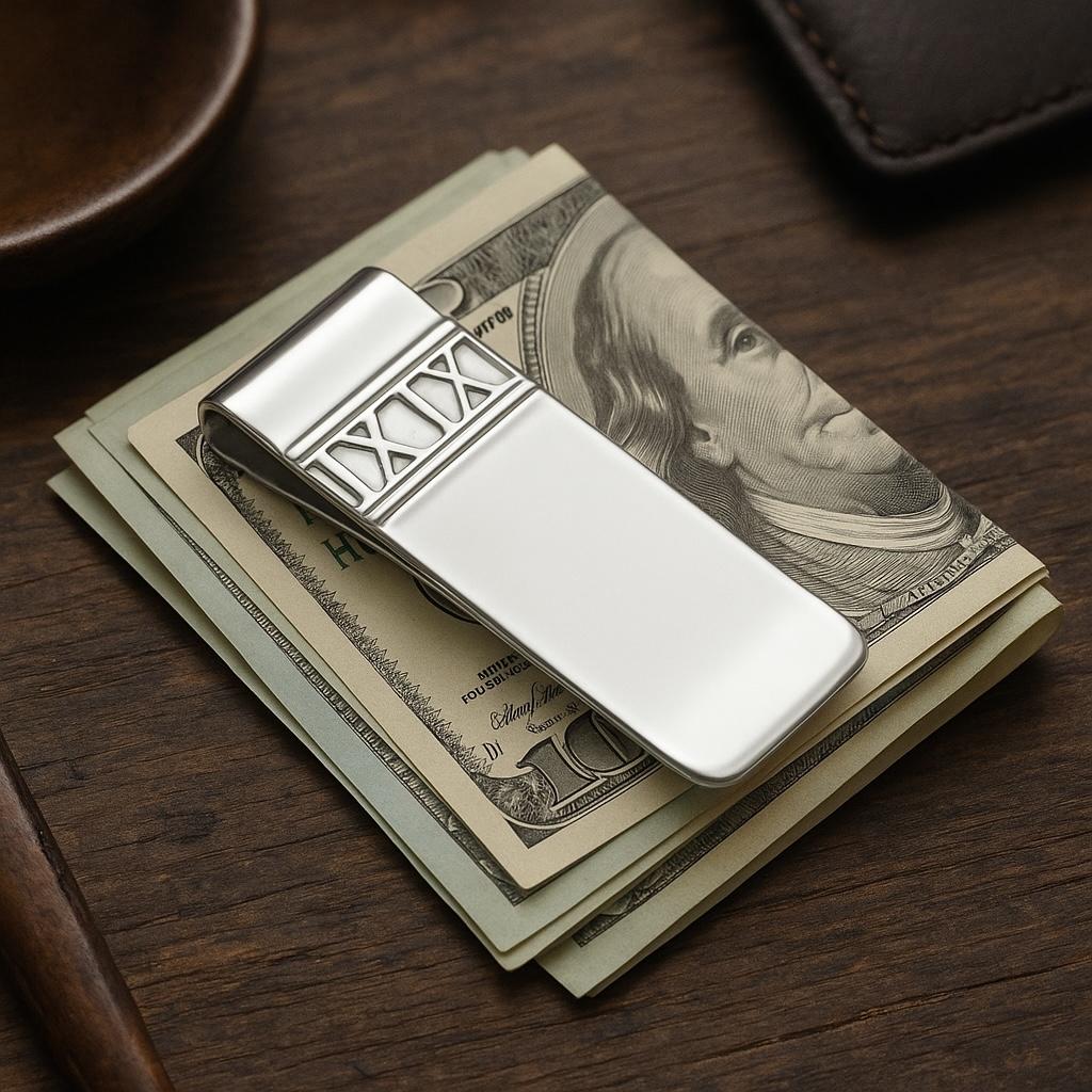Elevate your everyday essentials with this refined Tiffany & Co. Atlas Sterling Silver Money Clip, a timeless piece from the iconic Atlas Collection. Expertly crafted in solid sterling silver and weighing a substantial 29.4 grams, this accessory