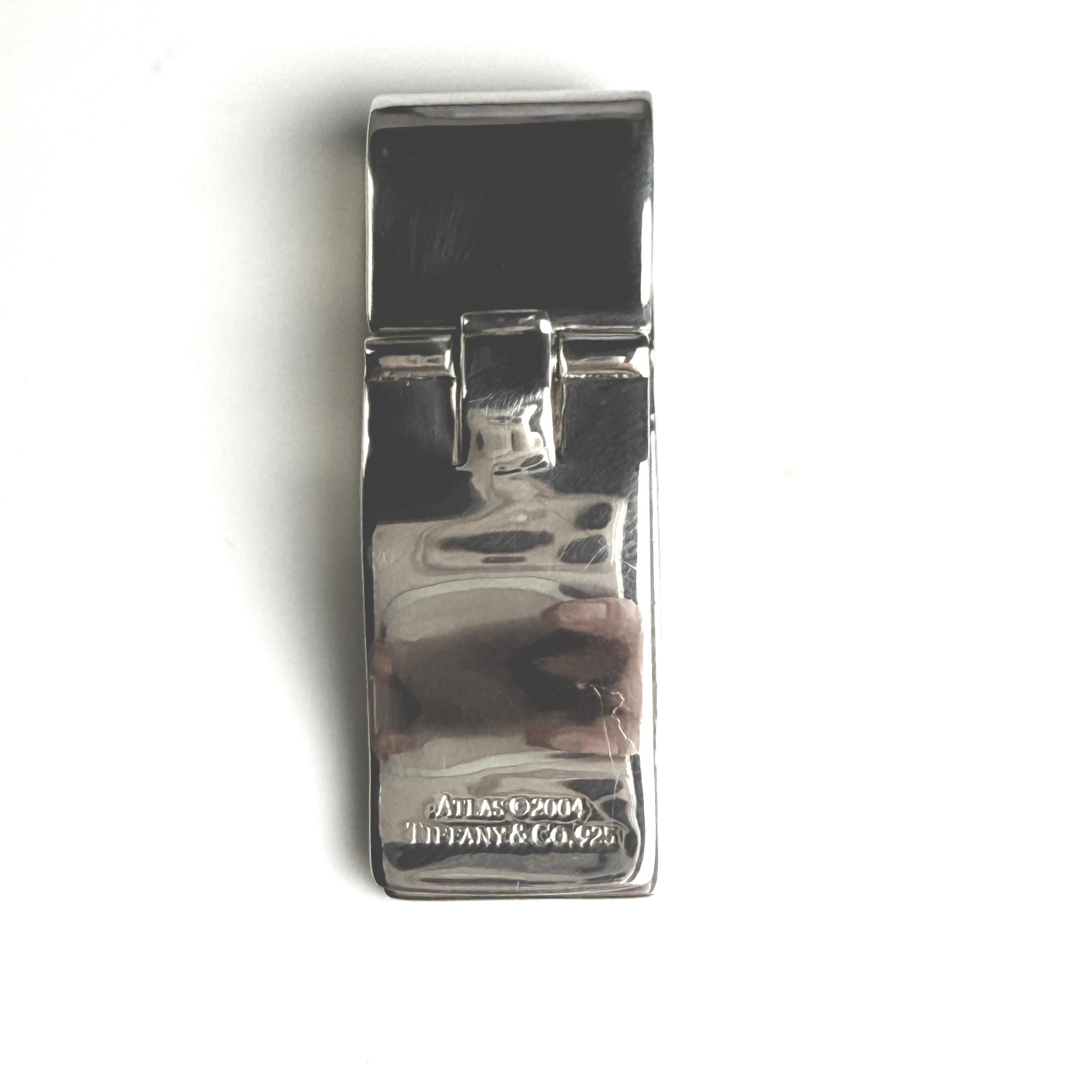 Tiffany and Co. Vintage Atlas Collection Sterling Silver Money Clip Circa 2004 Bon état - En vente à New York, NY