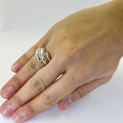 Tiffany and Co vintage two tone carved dome ring