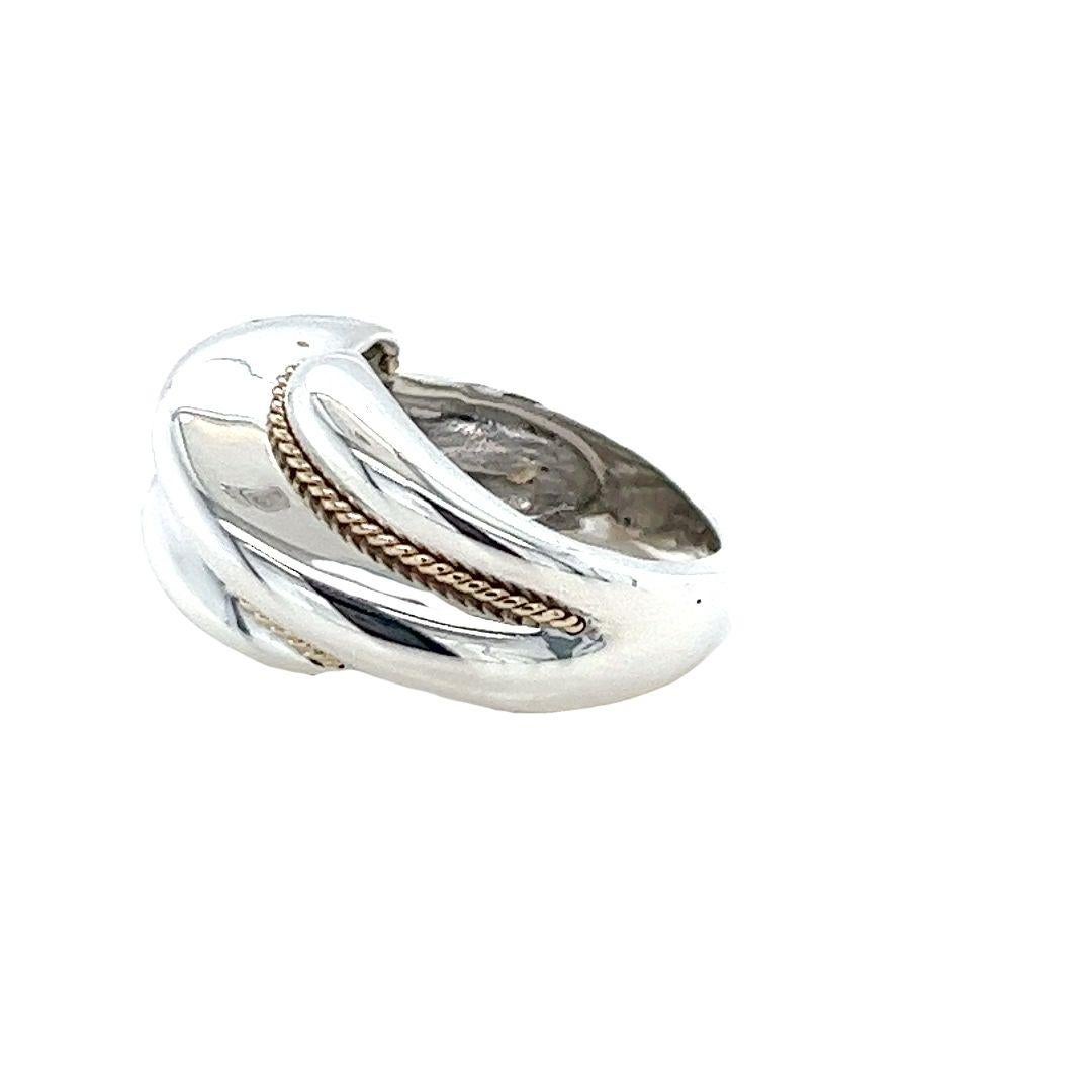 Anello vintage a cupola intagliata Tiffany & Co. In condizioni buone in vendita a Coral Gables, FL