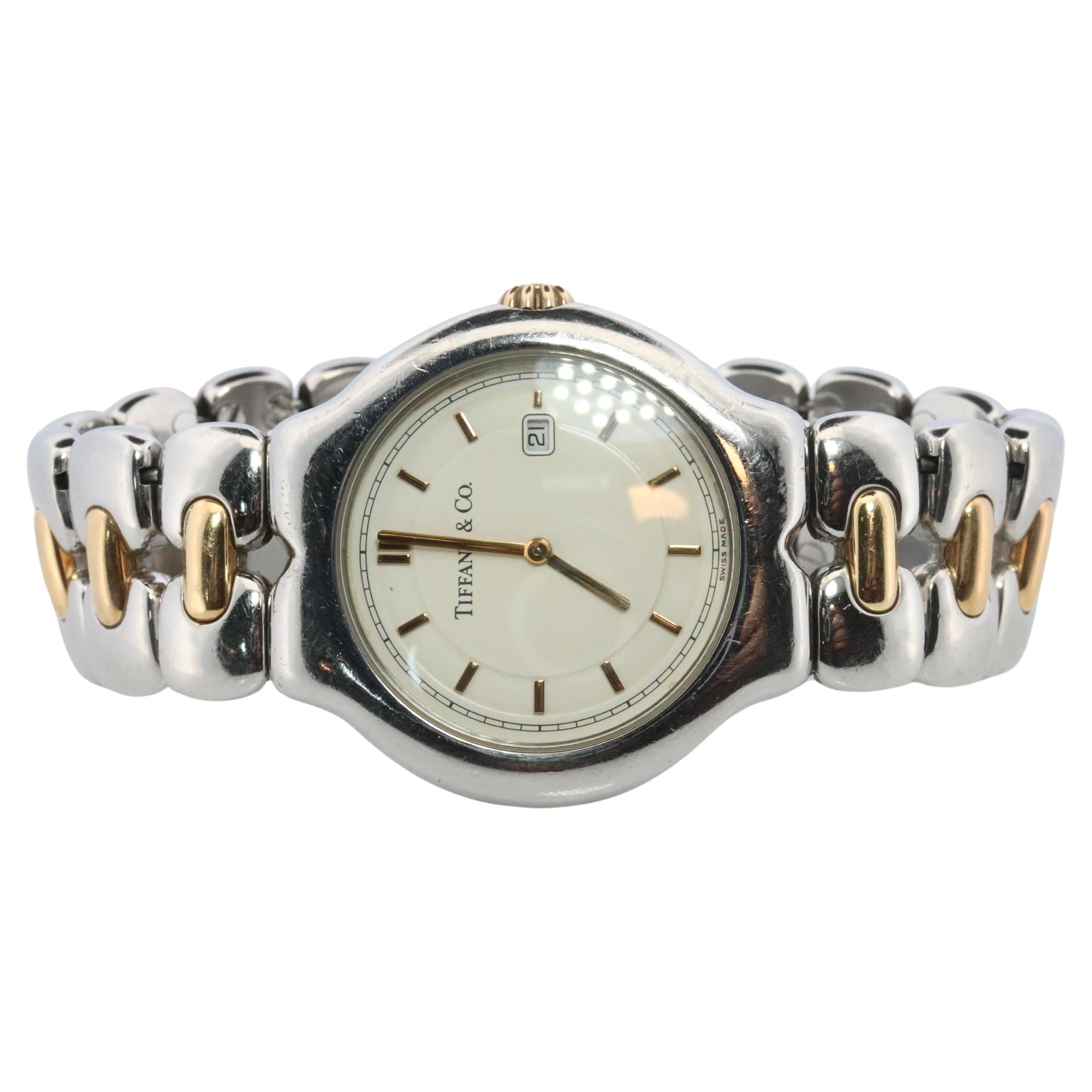 Reloj Tiffany 
Co. Reloj de pulsera Tiffany Tesoro M0112 de 18 quilates grande de 34 mm en venta