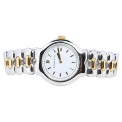 Tiffany and Co Watch. 18k Tiffany Tesoro Stainless Steel Ladies 25mm Wristwatch