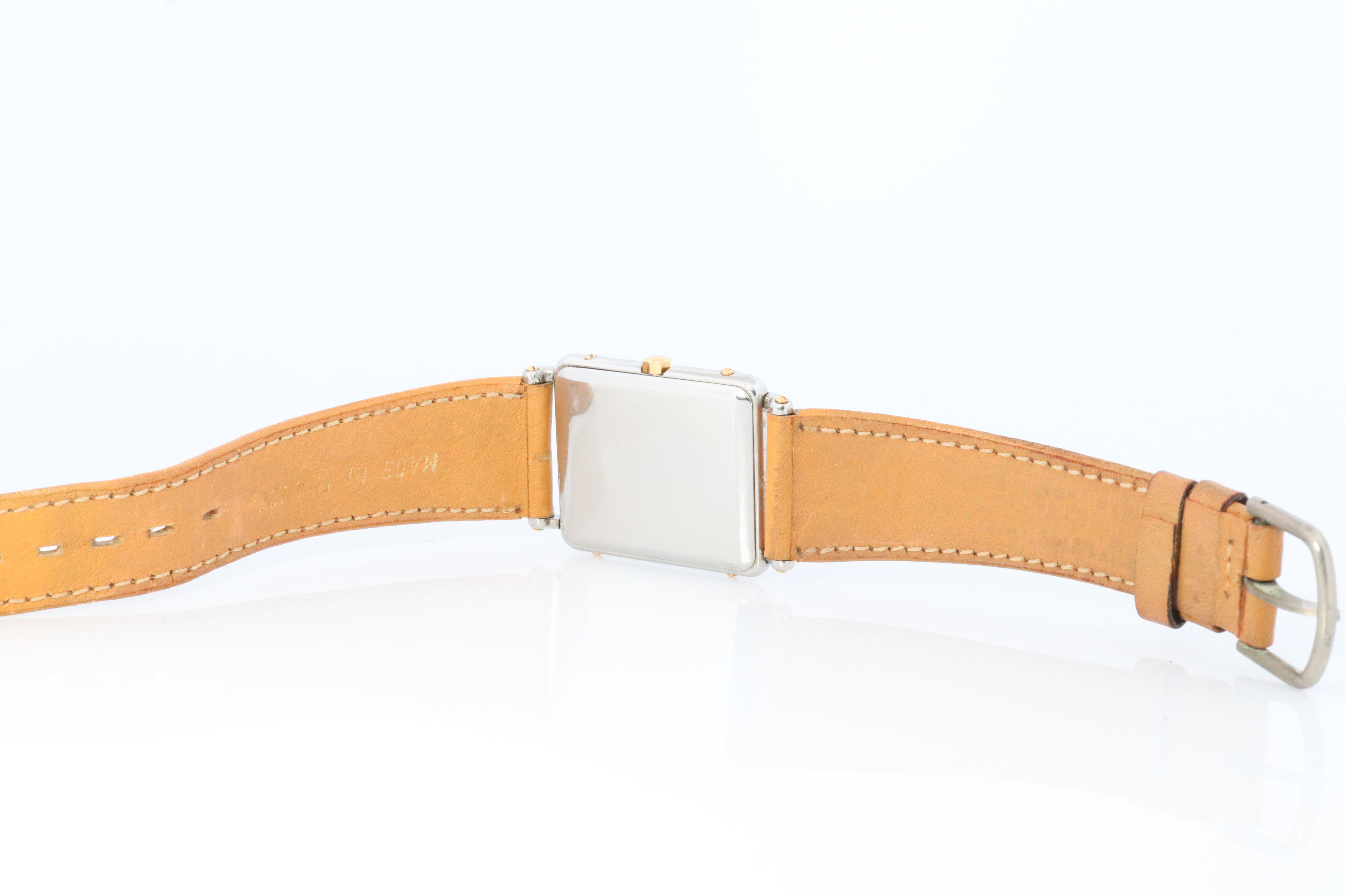 Uhr von Tiffany und Co. Alexis Barthelay Tiffany Tank Quarz 18k Edelstahl Uhr. 1