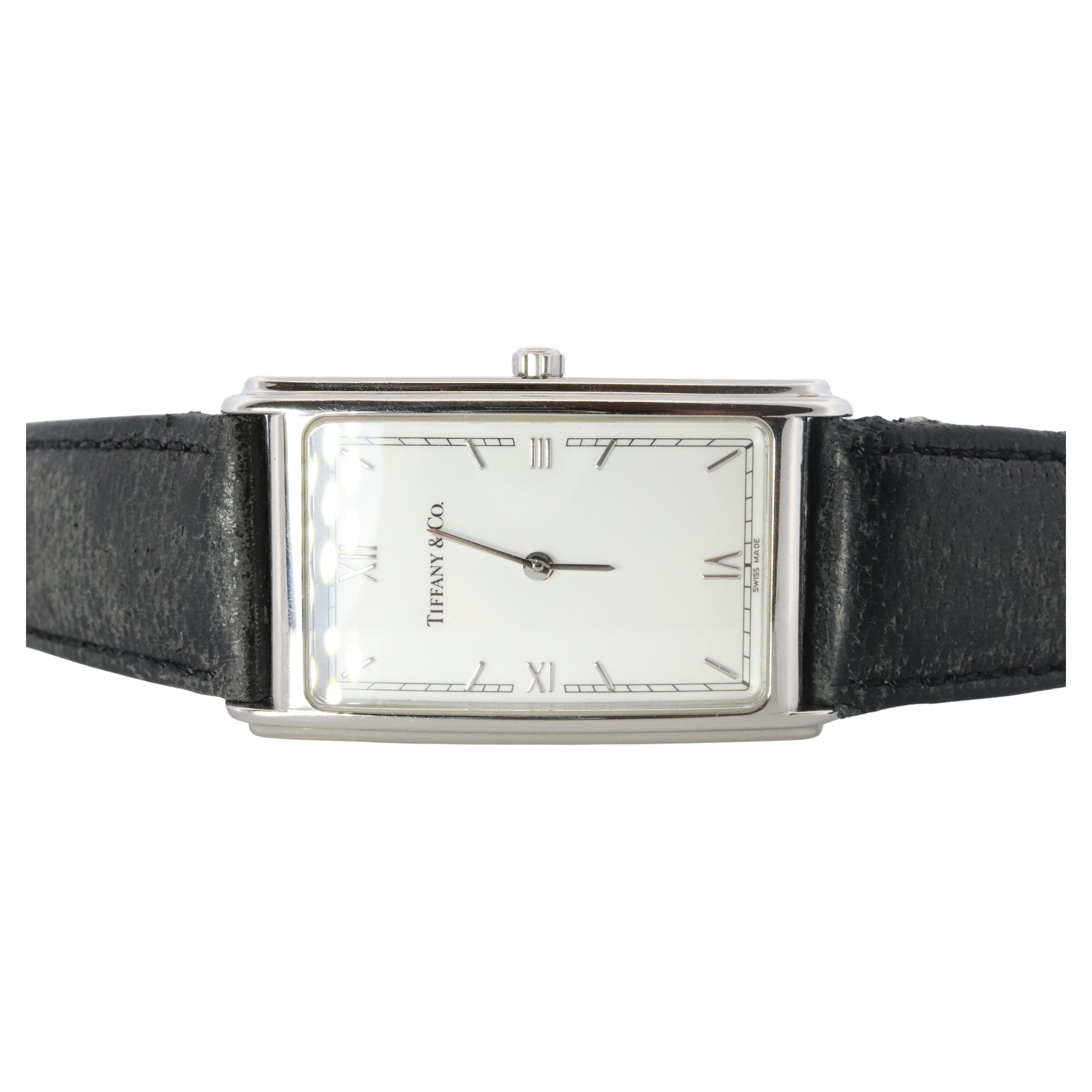 Orologio Tiffany & Co. Orologio Tiffany M241 Tank al quarzo. Portafoglio quadrato AT&T. in vendita