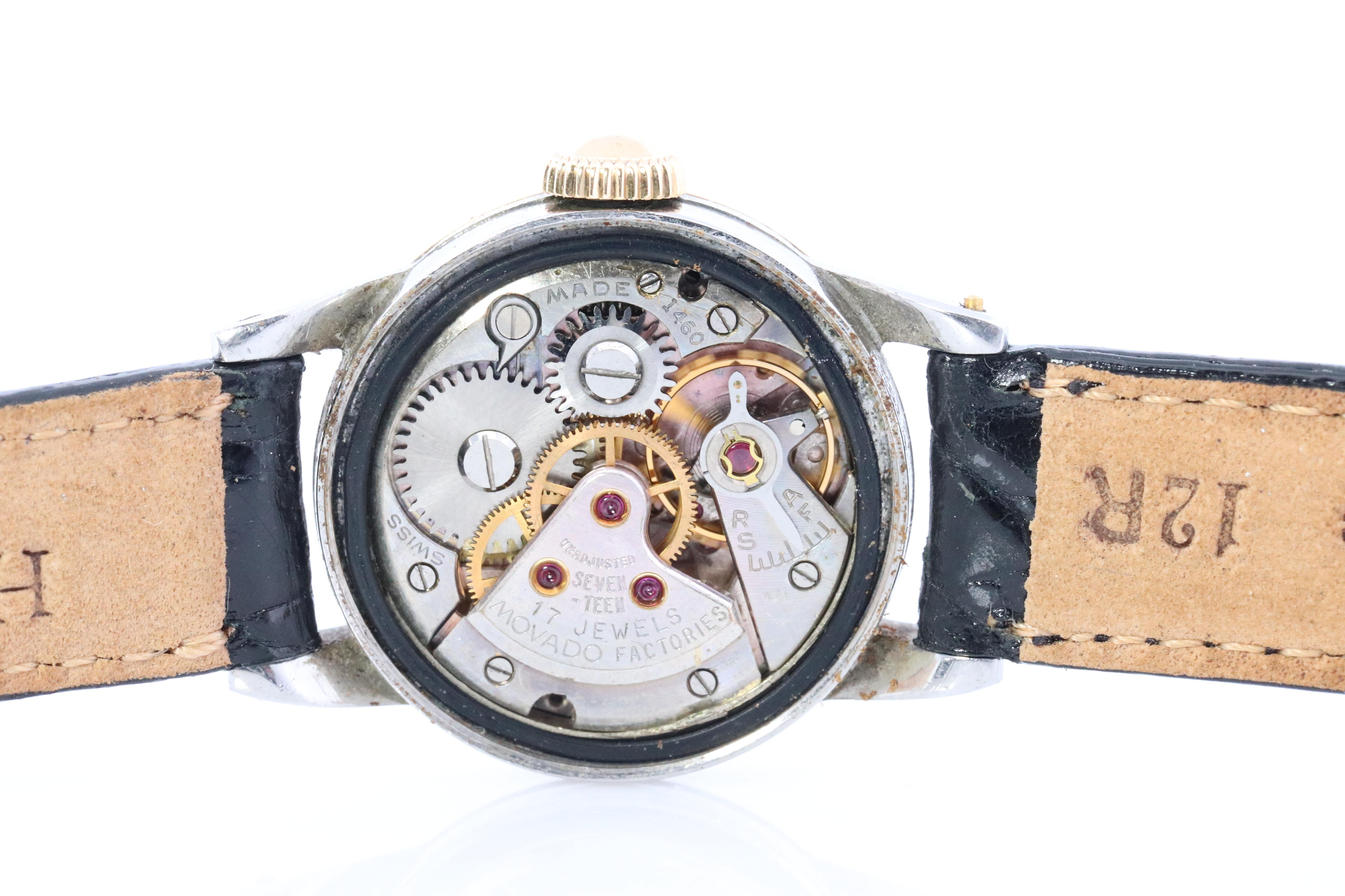 Tiffany and Co x Movado Watch. Tiffany and Movado Mechanical Movement 1950s. 3