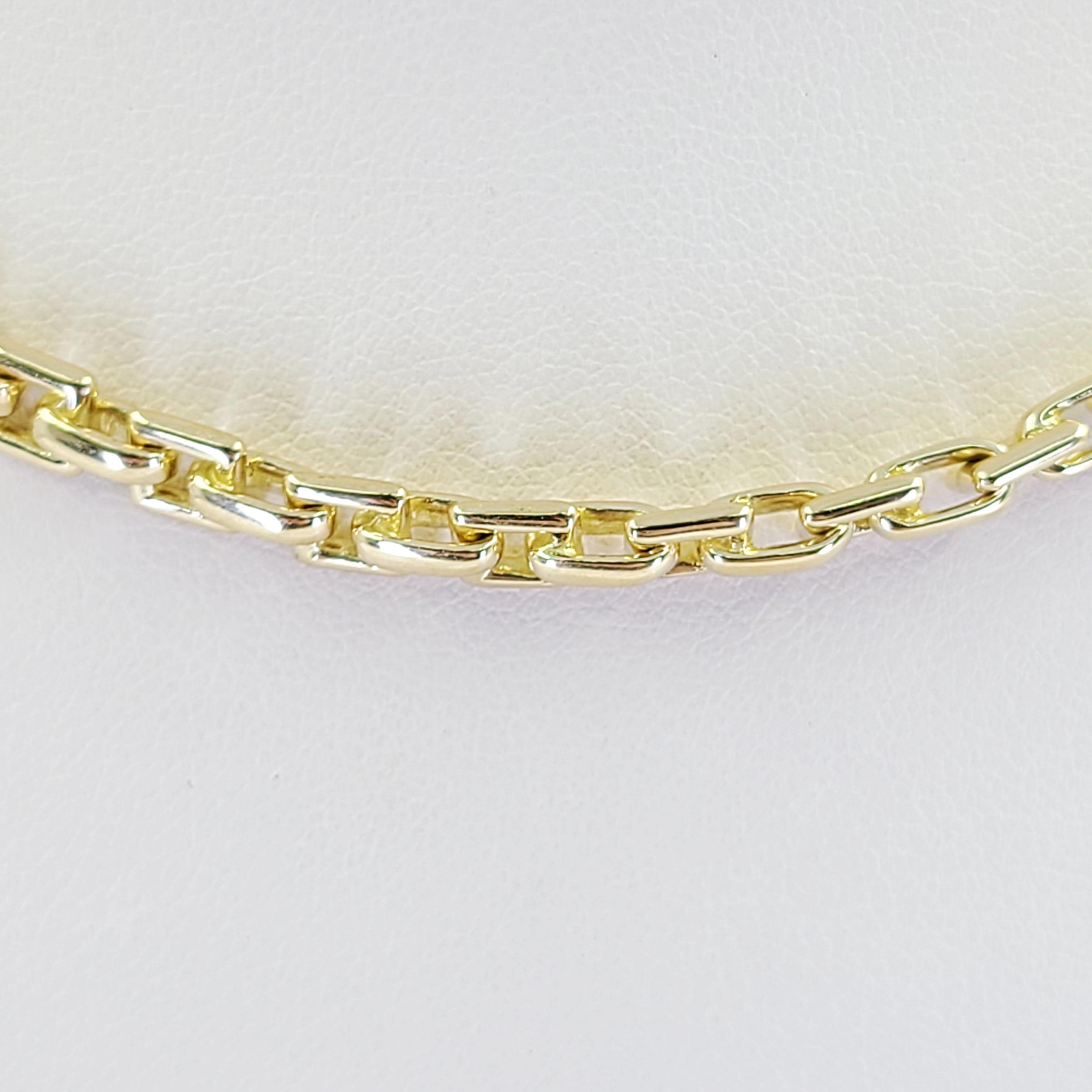 Tiffany and Co Yellow Gold Link Chain Necklace For Sale at 1stDibs