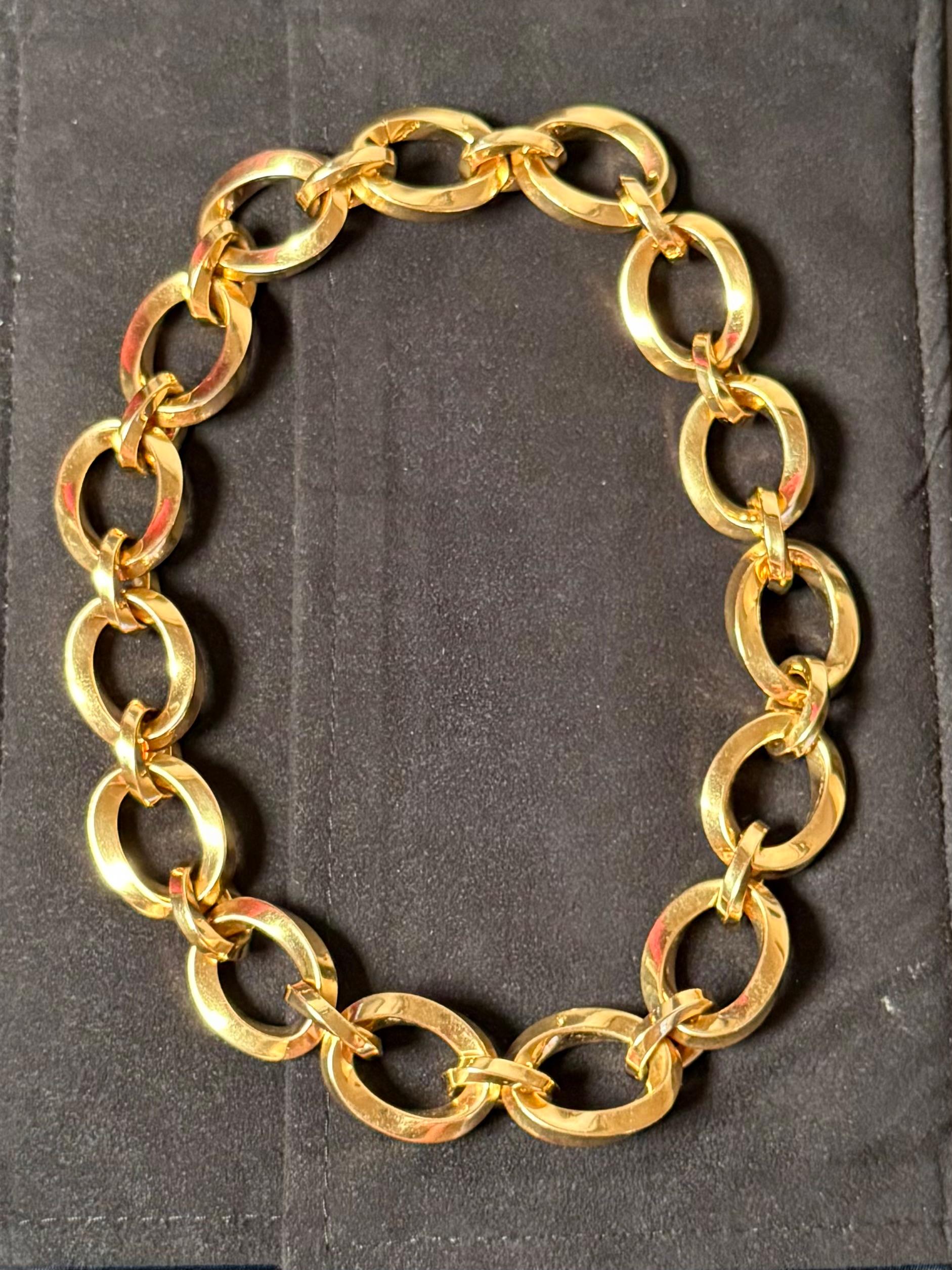 Tiffany & Co Collier à maillons en or jaune en vente 1