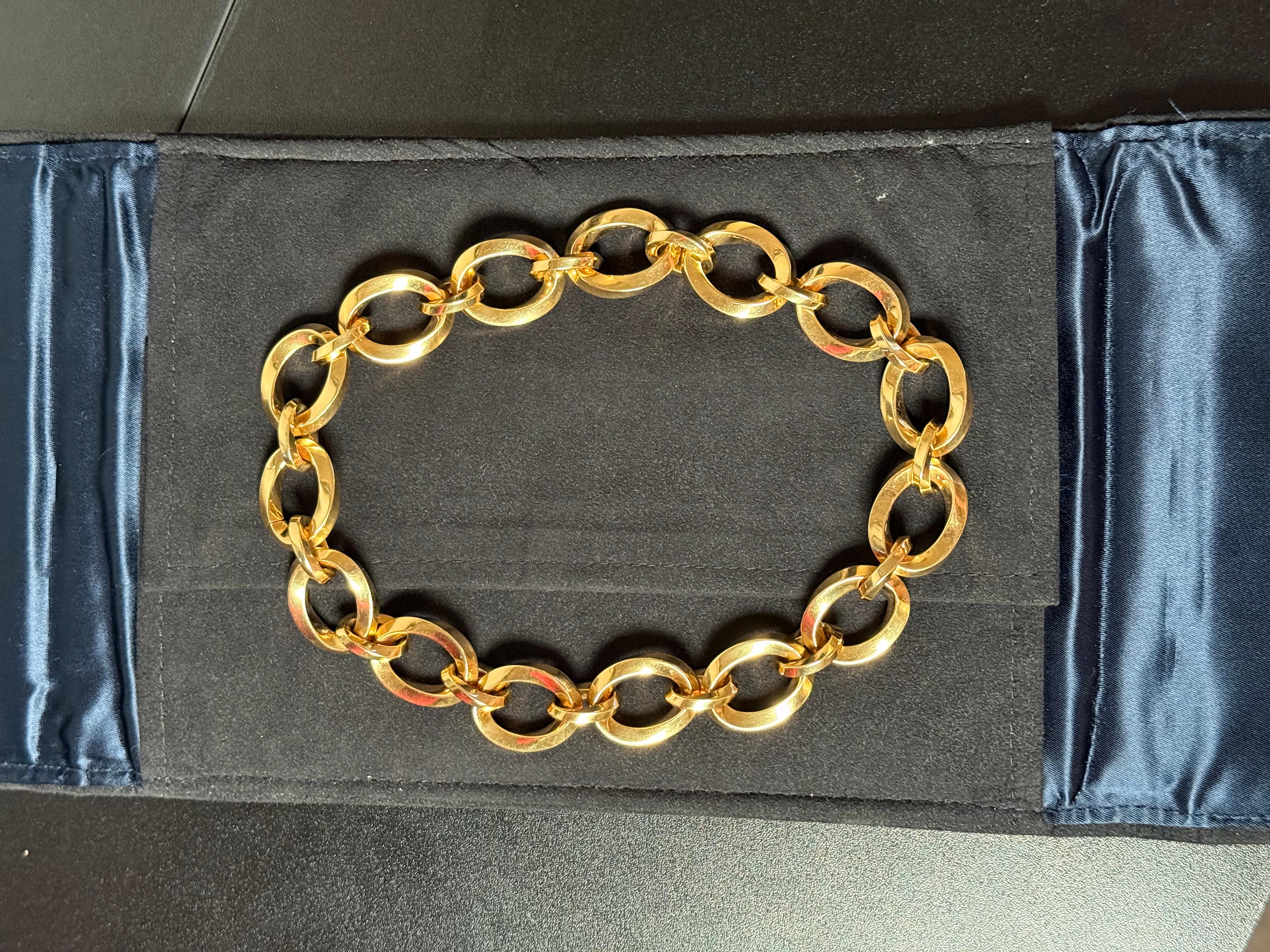 Tiffany & Co Collier à maillons en or jaune en vente 4