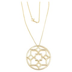 Tiffany and Co. Zellige Medallion Pendant Necklace