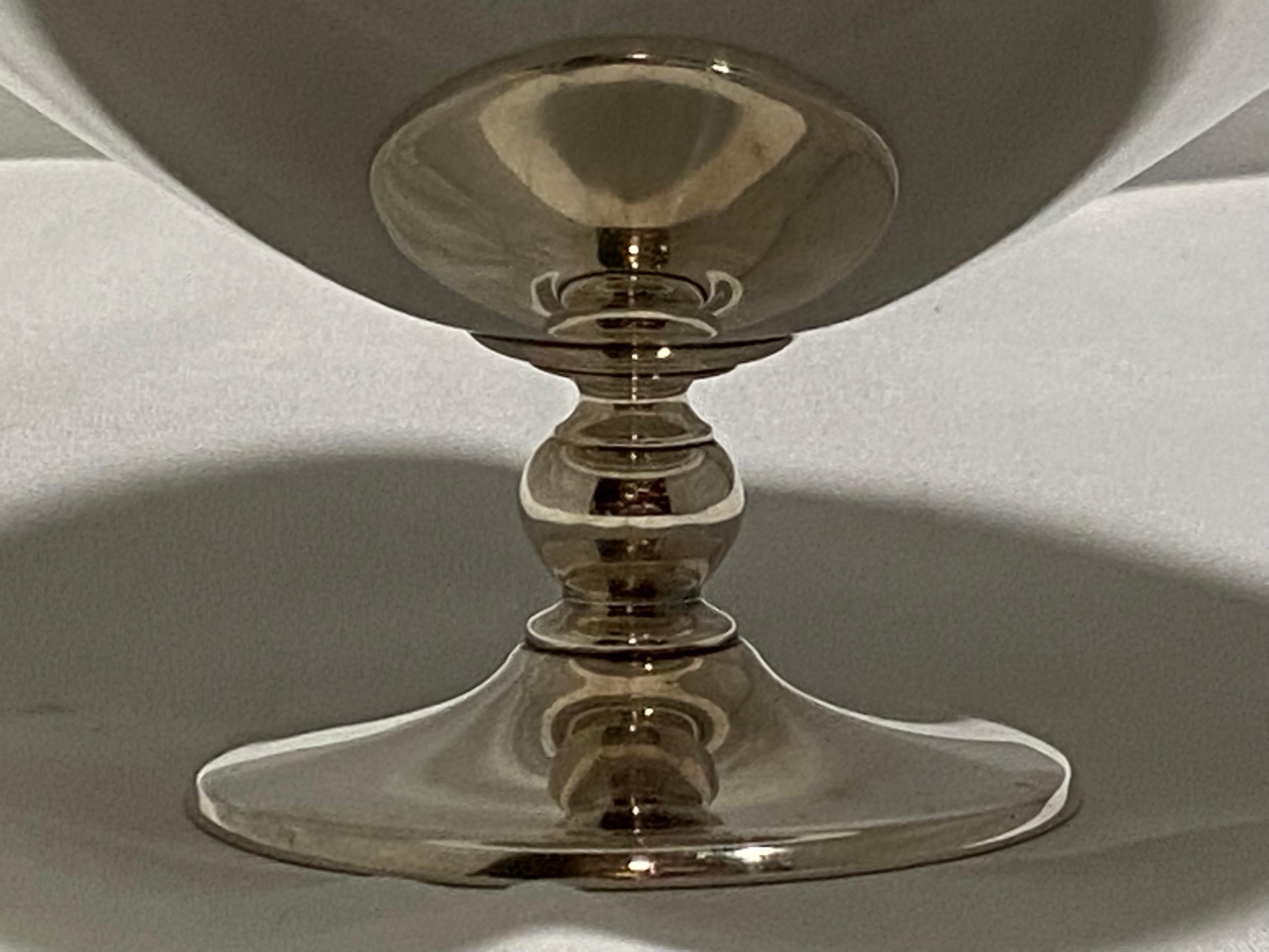 Tiffany and Company 1940's Sterling Silver Footed Bowl or Compote Dish For Sale 1