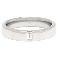 Alliance Charles Tiffany and Company en platine et diamants, taille RS 8,75