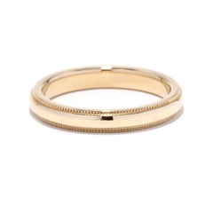 Tiffany & Company Milgrain Ehering, 18 Karat Gelbgold, Ring