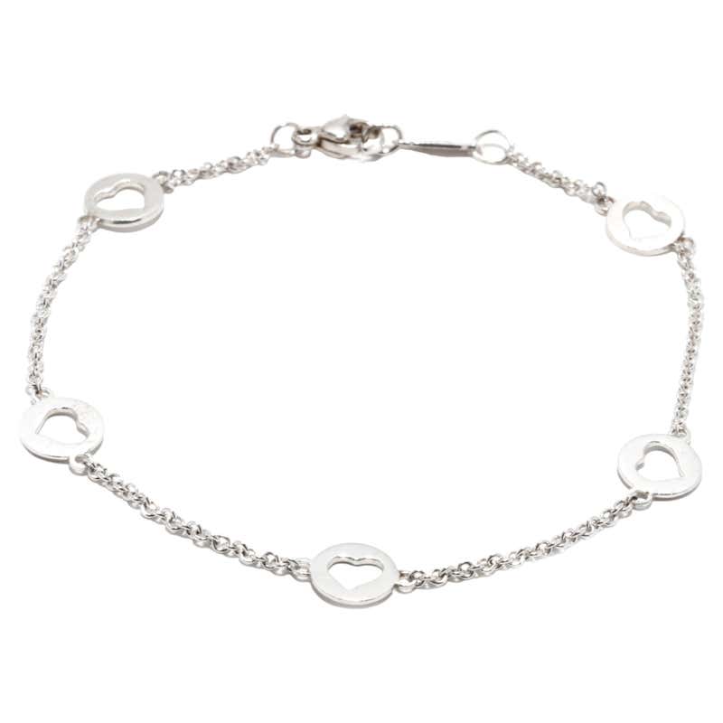Tiffany and Co. Heart Charm Silver Bracelet at 1stDibs | tiffany charm ...